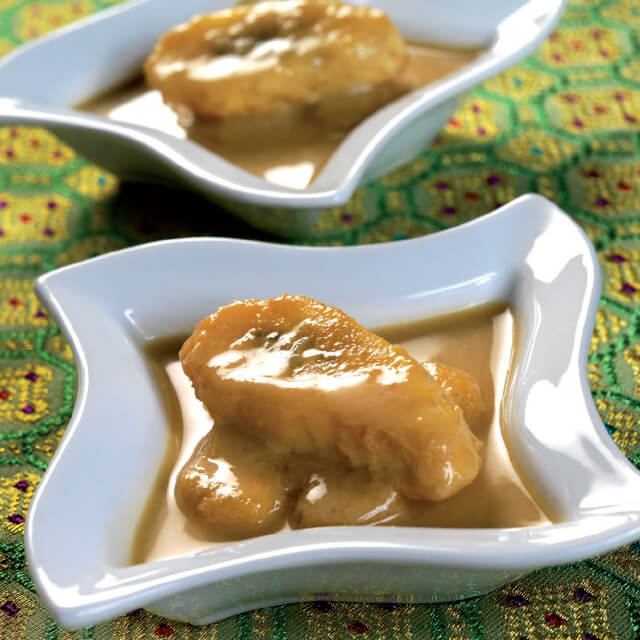 Stewed Banana Compote in Coconut Palm Sugar Sauce